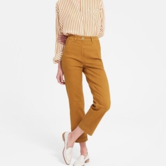 Everlane Pants - Everlane Cropped Straight Leg Pant Size 2 Regular Granola Retro Minimalism artsy